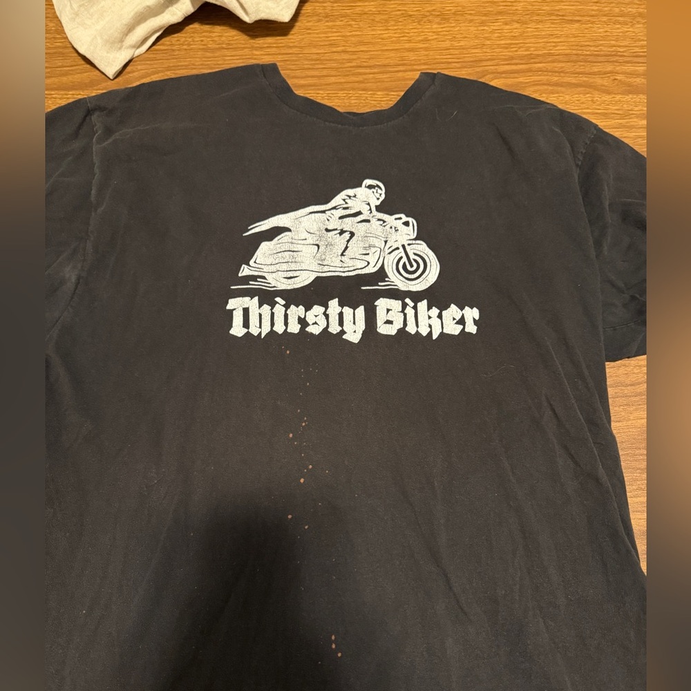 Black Thirsty Biker T-Shirt